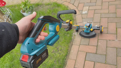 Weed Wacker Cordless Compatible with DEWALT 20V MAX Battery, Electric Weed Cordless Eater with 4 Types Blades, Brushless Grass Trimmer/Lawn Edger/Mower/Brush Cutter for Yard Garden(No Battery)